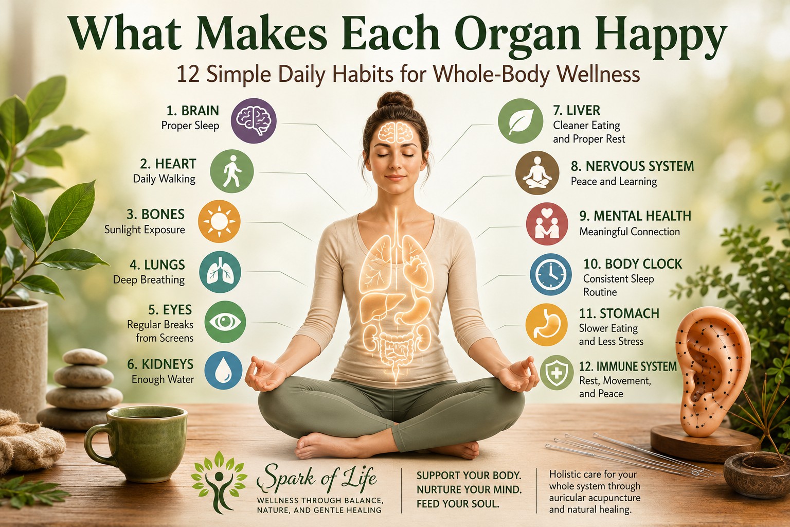 What Makes Each Organ Happy