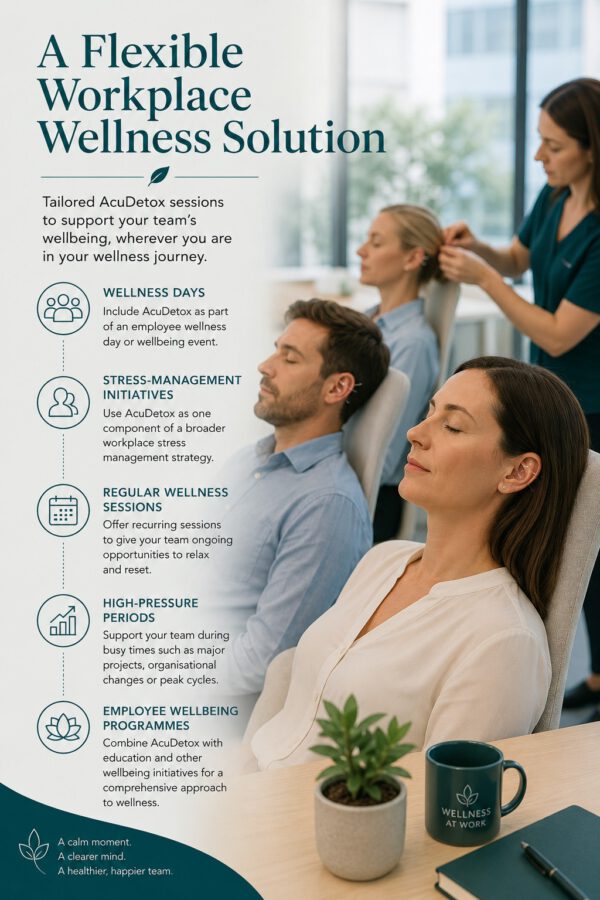 AcuDetox Corporate Wellness Session Package – Group Stress Relief for Teams